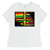 White juneteenth american flag Ladies Tee - TumblerDesignByShophia