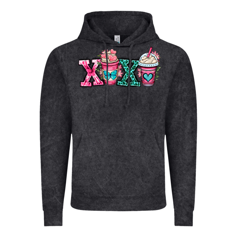 Xoxo Coffee Cups Vintage Hoodie by OliviaCreatesArt | Teevron