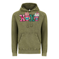 Vintage Olive xoxo coffee cups Vintage Hoodie - OliviaCreatesArt
