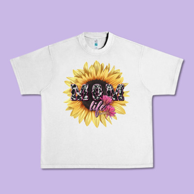 Mom Life Sunflower Mother's Day Urban Heavy Tee Designed By Howdyjamesfarm