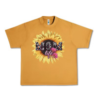 Peanut Butter Mom life sunflower mother's day Urban Heavy Tee - HowdyJamesFarm