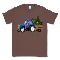 Chestnut Blue Christmas Tractor Classic Tee - RanaPortraitStore