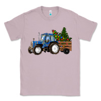 Lilac Blue Christmas Tractor Classic Tee - RanaPortraitStore