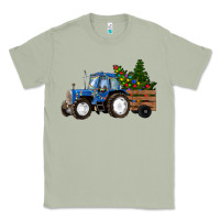 Matcha Blue Christmas Tractor Classic Tee - RanaPortraitStore