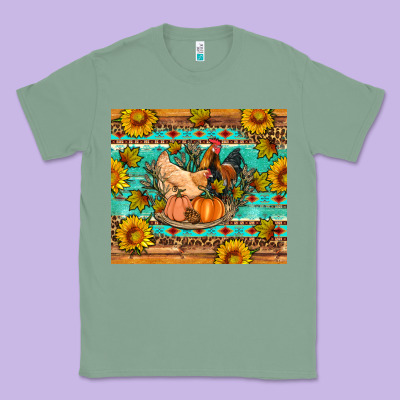 Fall Coop Animals Pumpkin Classic Tee Designed By Artiststas