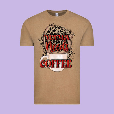 Mama Needs Coffee Mother's Day Vintage Tee Designed By Cowgirlartshop