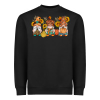 Black fall gnomes pumpkin sunflowers Heavyweight Sweatshirt - Artiststas