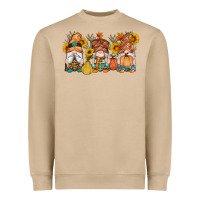 Mushroom fall gnomes pumpkin sunflowers Heavyweight Sweatshirt - Artiststas