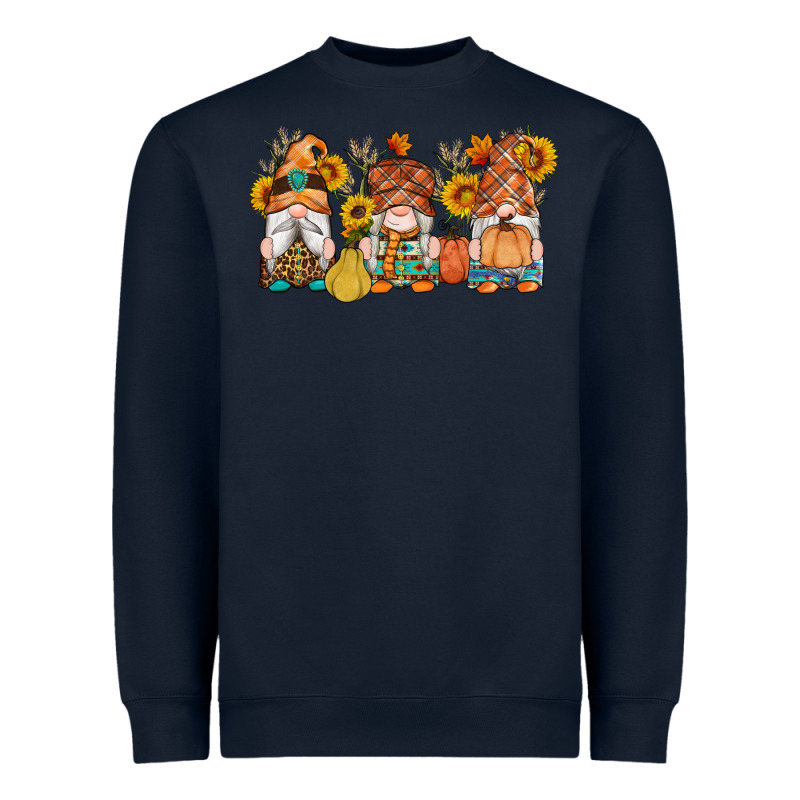 Fall Gnomes Pumpkin Sunflowers Heavyweight Sweatshirt by Artiststas | Teevron