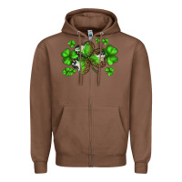 Chestnut st. patricks day shamrocks Zipper Hoodie - BarkalooDesign