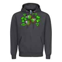 Smoke st. patricks day shamrocks Zipper Hoodie - BarkalooDesign