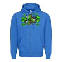 True Royal st. patricks day shamrocks Zipper Hoodie - BarkalooDesign