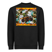 Black monster truck dinosaur t rex tumbler Heavyweight Sweatshirt - Artiststas