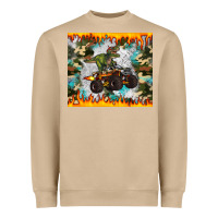 Mushroom monster truck dinosaur t rex tumbler Heavyweight Sweatshirt - Artiststas
