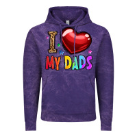 Cloud Purple i love my dads Vintage Hoodie - OliviaCreatesArt