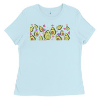 Baby Blue avocado Ladies Tee - TumblerDesignByShophia