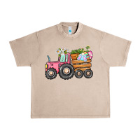 French Oak Easter bunny tractor Urban Heavy Tee - CowGirlArtShop