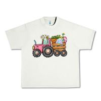 Pistachio Easter bunny tractor Urban Heavy Tee - CowGirlArtShop