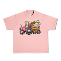 Salmon Easter bunny tractor Urban Heavy Tee - CowGirlArtShop
