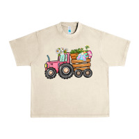 Sandshell Easter bunny tractor Urban Heavy Tee - CowGirlArtShop