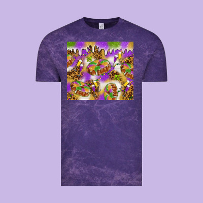 Mardi Gras With King Cake Tumbler Vintage Tee Designed By Howdyjamesfarm