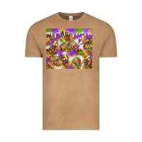 Vintage Camel Mardi Gras with king cake tumbler Vintage Tee - HowdyJamesFarm