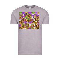 Vintage Zinc Mardi Gras with king cake tumbler Vintage Tee - HowdyJamesFarm