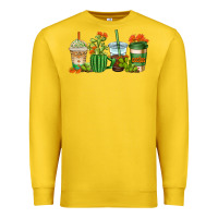 Lemon cactus coffee cups Premium Sweatshirt - AdoDesignShop