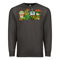 Smoke cactus coffee cups Premium Sweatshirt - AdoDesignShop