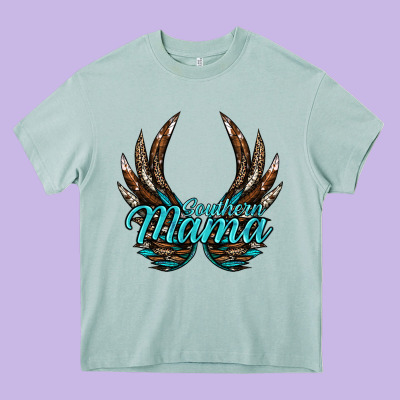 Southern Mama Heavy Core Tee Designed By Jahusdesignshop