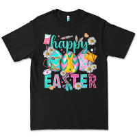 Black Happy Easter eggs Nurse Premium Tee - NancyCooperArtShop