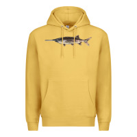 Antique Gold Paddlefish Illustrations, Premium Hoodie - LillyAllenDesigns