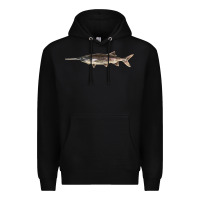 Black Paddlefish Illustrations, Premium Hoodie - LillyAllenDesigns
