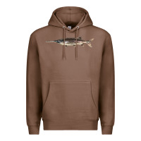 Chestnut Paddlefish Illustrations, Premium Hoodie - LillyAllenDesigns