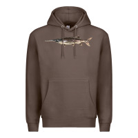 Coffee Paddlefish Illustrations, Premium Hoodie - LillyAllenDesigns