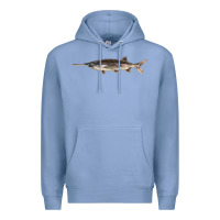 Colony Blue Paddlefish Illustrations, Premium Hoodie - LillyAllenDesigns