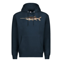 Navy Paddlefish Illustrations, Premium Hoodie - LillyAllenDesigns