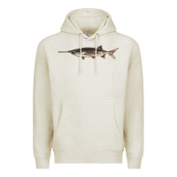 Oatmeal Heather Paddlefish Illustrations, Premium Hoodie - LillyAllenDesigns