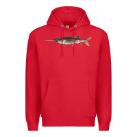 Red Paddlefish Illustrations, Premium Hoodie - LillyAllenDesigns