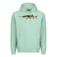 Seafoam Paddlefish Illustrations, Premium Hoodie - LillyAllenDesigns