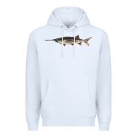 White Paddlefish Illustrations, Premium Hoodie - LillyAllenDesigns