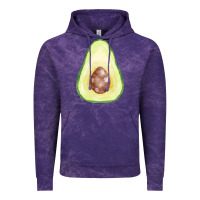 Cloud Purple half avocado fa element Vintage Hoodie - FaDigitalArtStudio