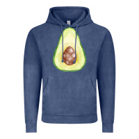 Vintage Denim half avocado fa element Vintage Hoodie - FaDigitalArtStudio