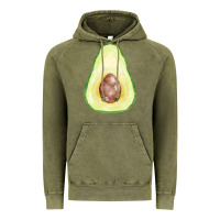 Vintage Olive half avocado fa element Vintage Hoodie - FaDigitalArtStudio