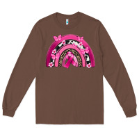 Chestnut Breast Cancer rainbow Long Sleeve Tee - FaDigitalArtStudio