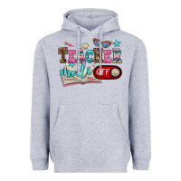 Heather Grey teacher mode off Heavyweight Hoodie - AdoDesignShop