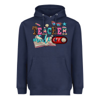 Navy teacher mode off Heavyweight Hoodie - AdoDesignShop
