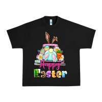 Black Bunny Happy Easter truck Urban Heavy Tee - CowGirlArtShop
