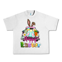 Lunar Rock Bunny Happy Easter truck Urban Heavy Tee - CowGirlArtShop