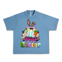 Pebble Blue Bunny Happy Easter truck Urban Heavy Tee - CowGirlArtShop